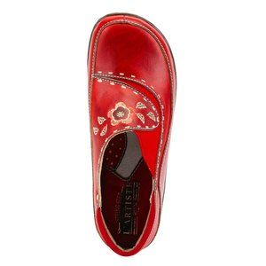 L'Artiste Style: Burbank -  Spring Step, Red, 41, (9.5-10) Clogs, BoHo, NEW